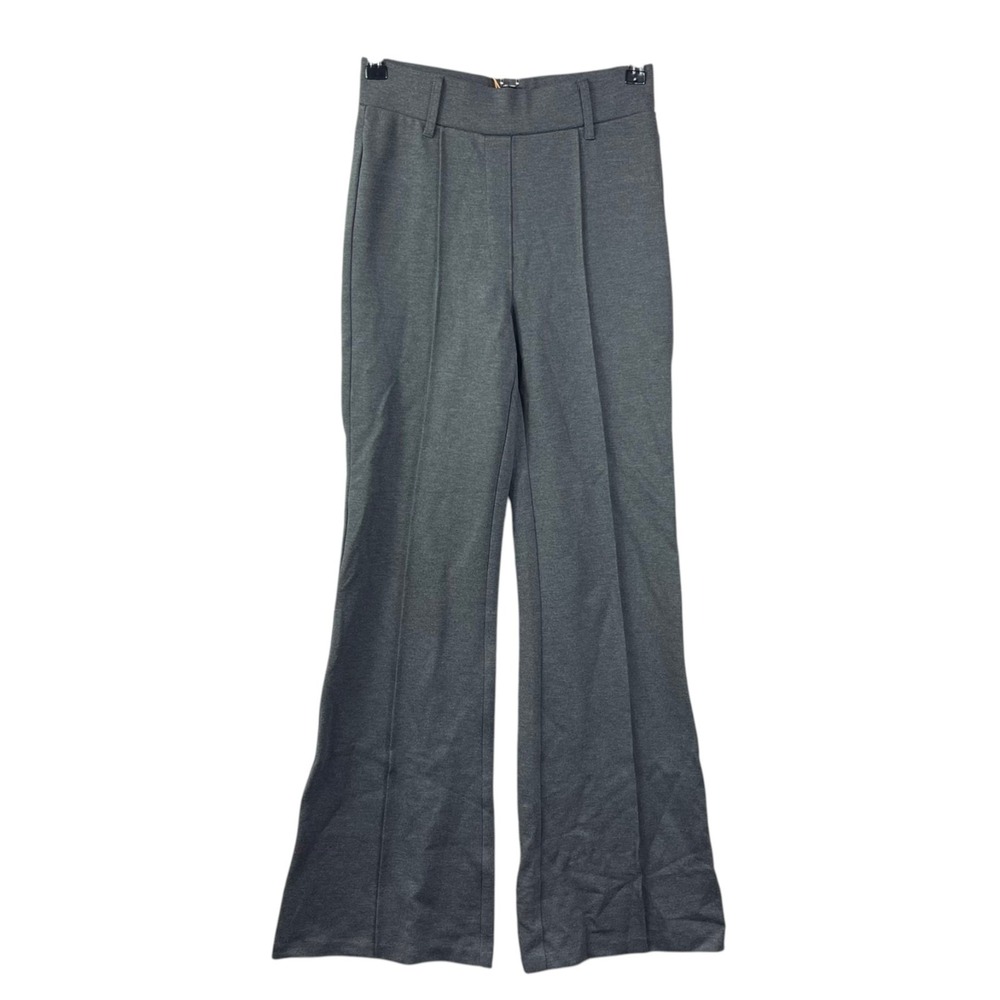 Quince Flare Trouser Pants Womens XS Gray Stretchy Career Office